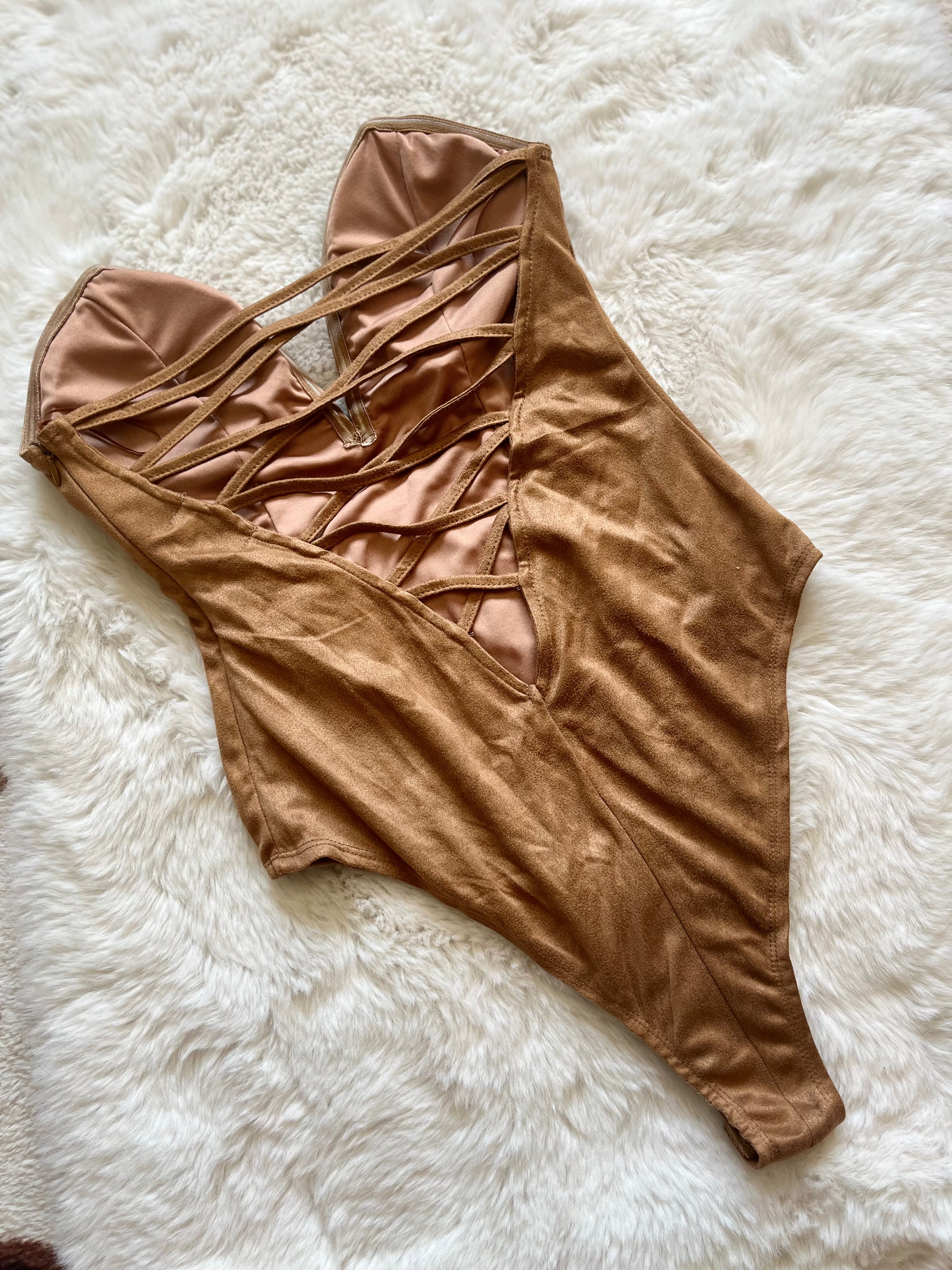 Suede Bodysuit