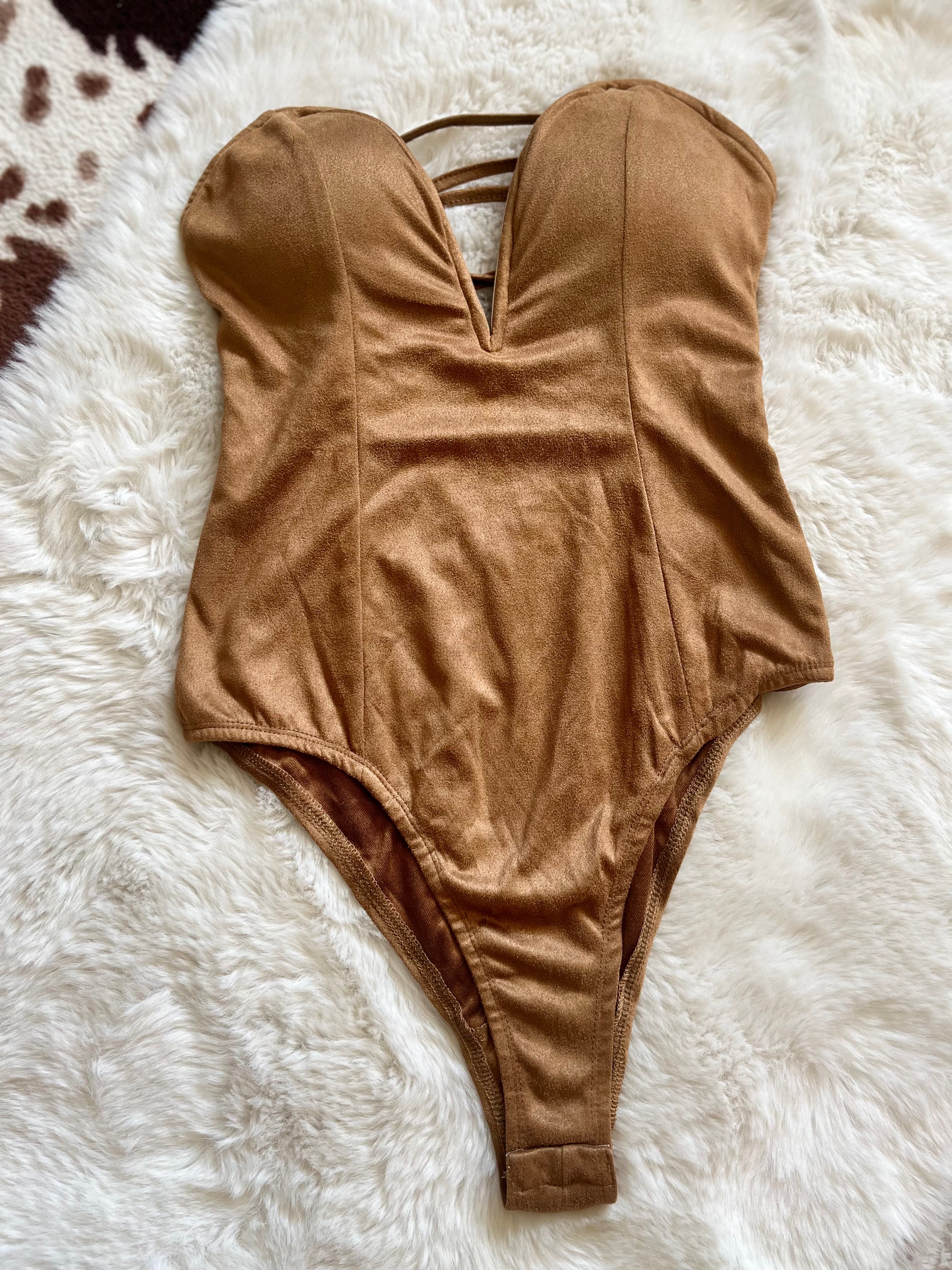 Suede Bodysuit