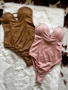 Suede Bodysuit